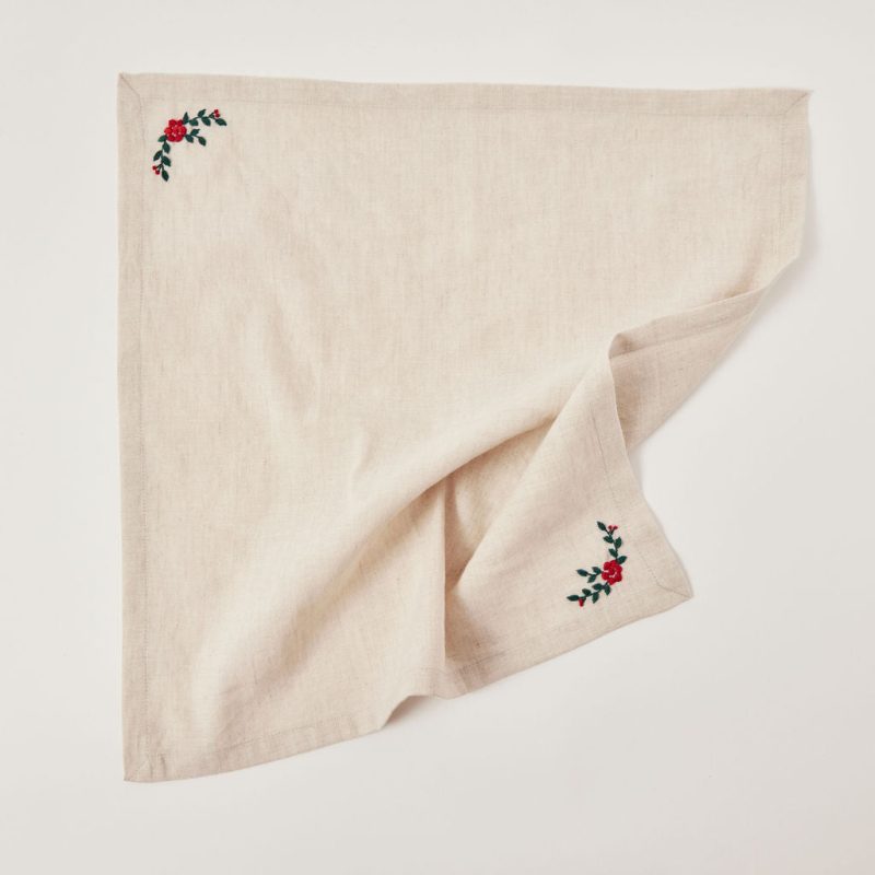 HolidayBloomNapkinSet 2 Craftspring